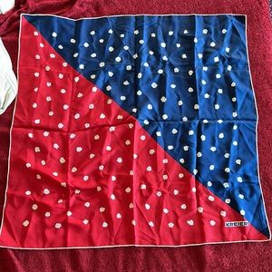 Vintage KREIER Made in Switzerland SCARF 27” x 27” holiday colors